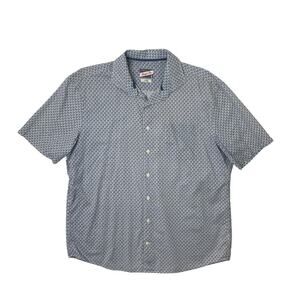 Johnnie-O Shirt Mens L Large Hangin Out Surf Mobile Wagon Button Up Short Sleeve